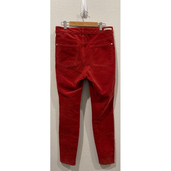 PILCRO AN THE LETTERPRESS Corduroy High Rise Velvet Skinny Jeans - Picture 8 of 8